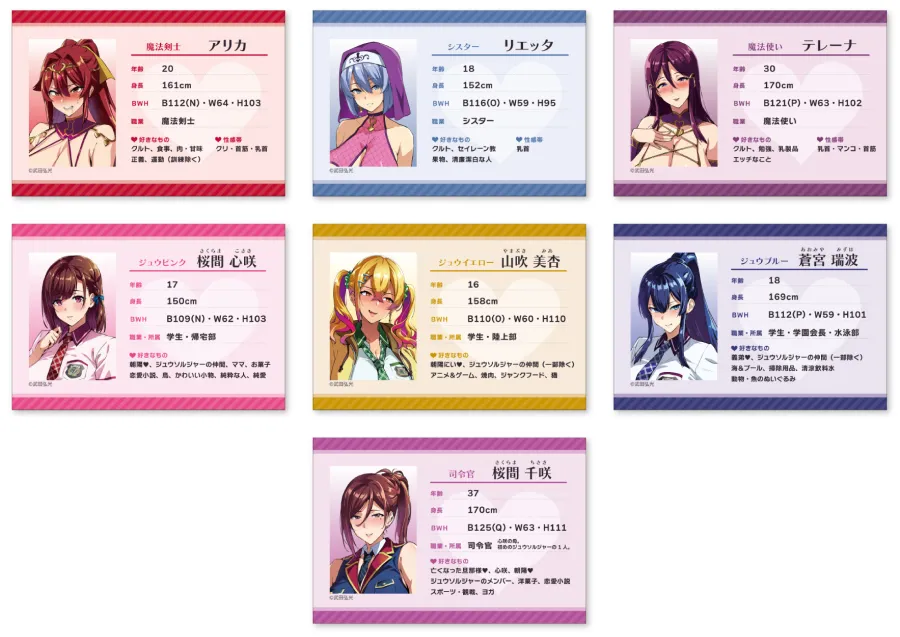 ステータスカード（全7種・ランダム）